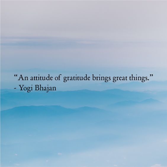 attitude of gratitude 